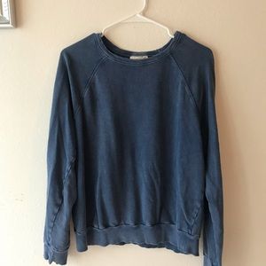 Blue crew neck